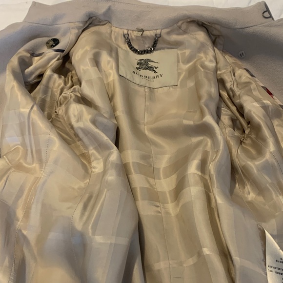 Burberry London wool and cashmere trench coat. - Picture 10 of 12